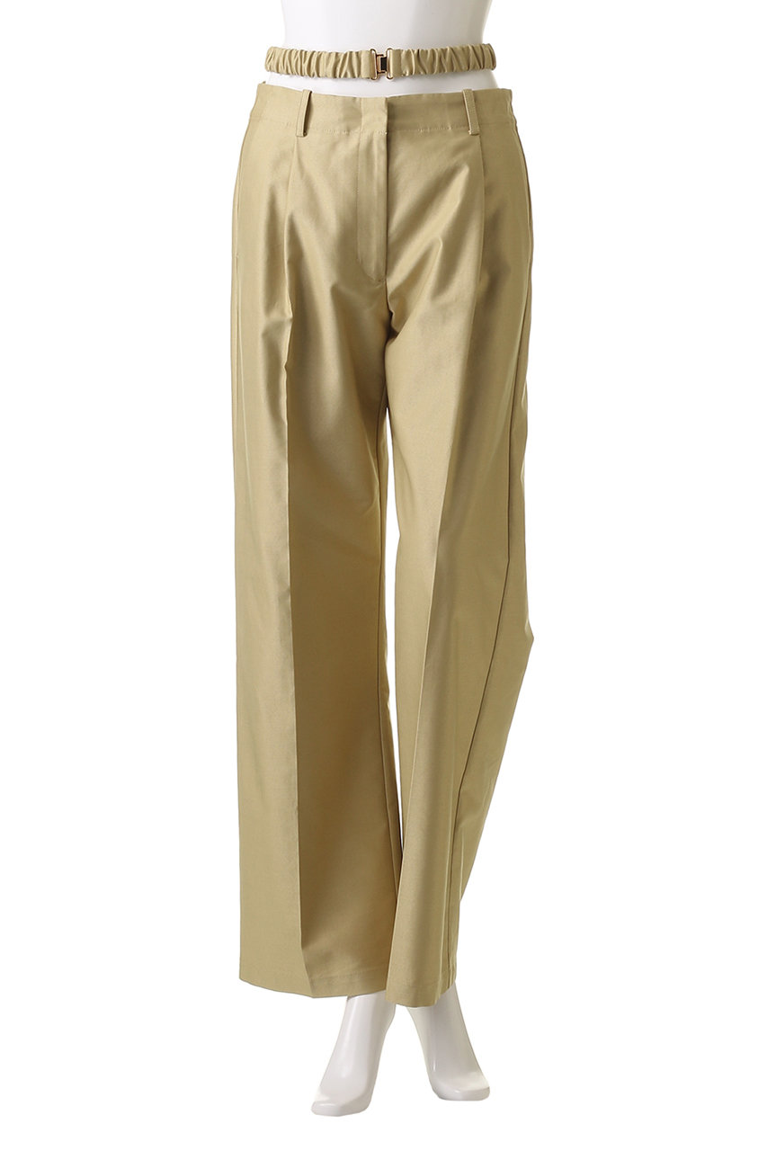 CLANE(クラネ)｜2WAY GATHER BELT PANTS/パンツ/BEIGE の通販