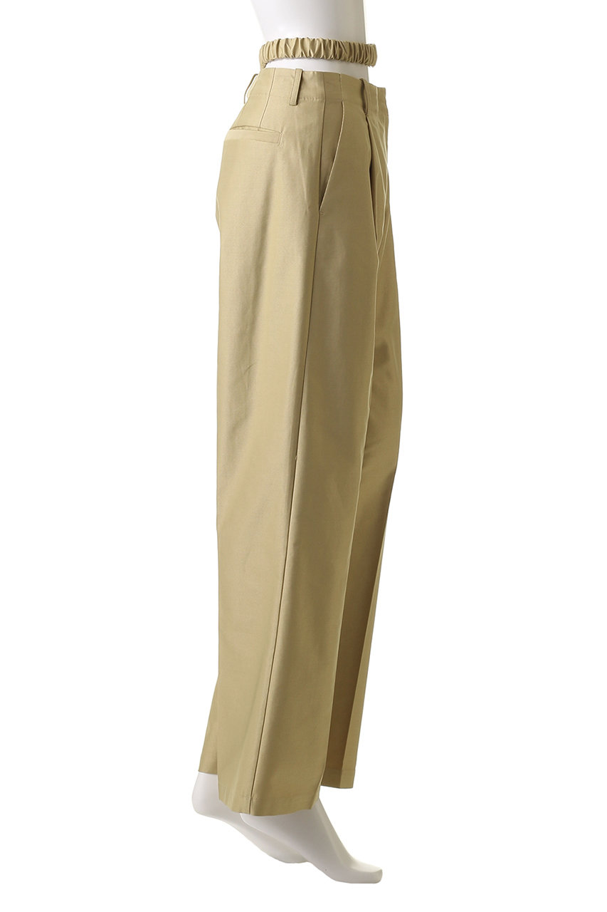 CLANE(クラネ)｜2WAY GATHER BELT PANTS/パンツ/BEIGE の通販