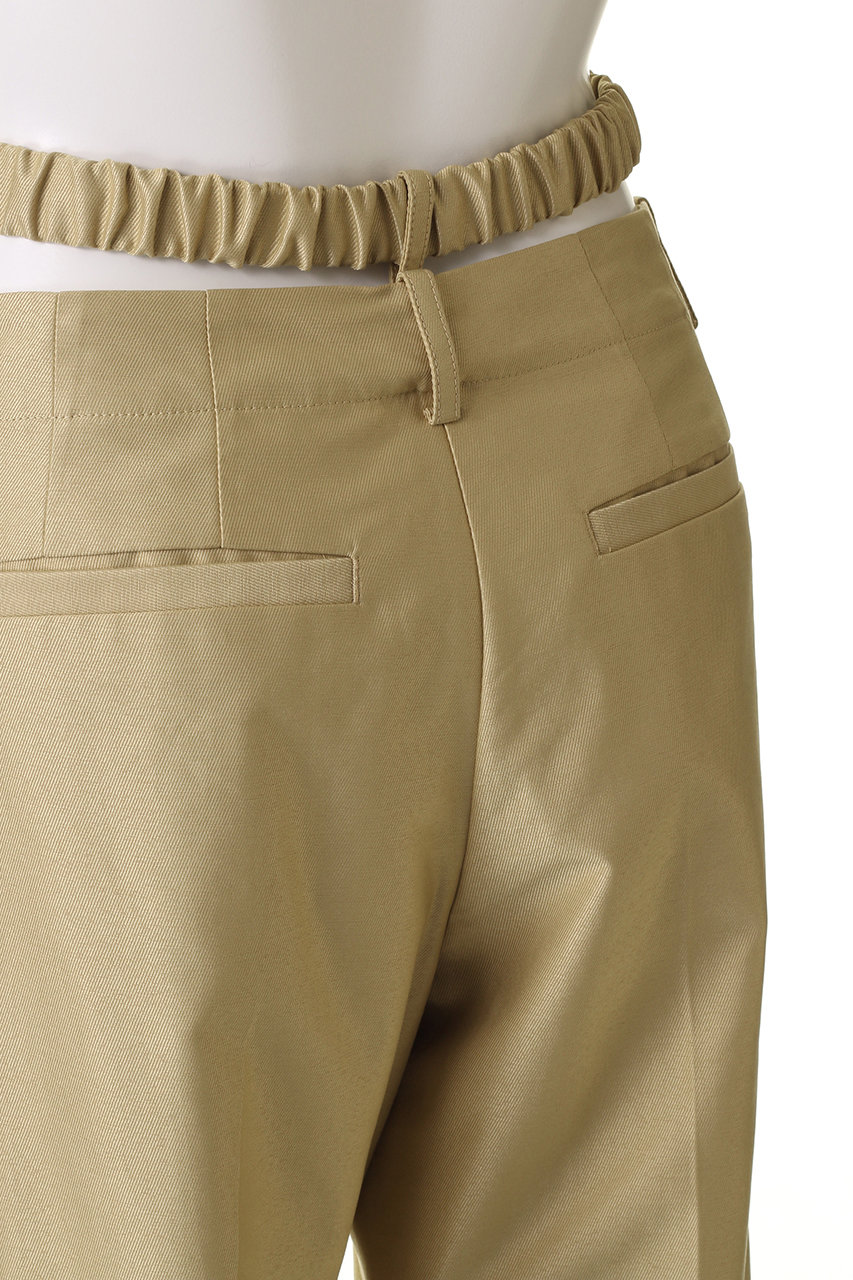 CLANE(クラネ)｜2WAY GATHER BELT PANTS/パンツ/BEIGE の通販