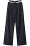 2WAY GATHER BELT PANTS/パンツ クラネ/CLANE NAVY