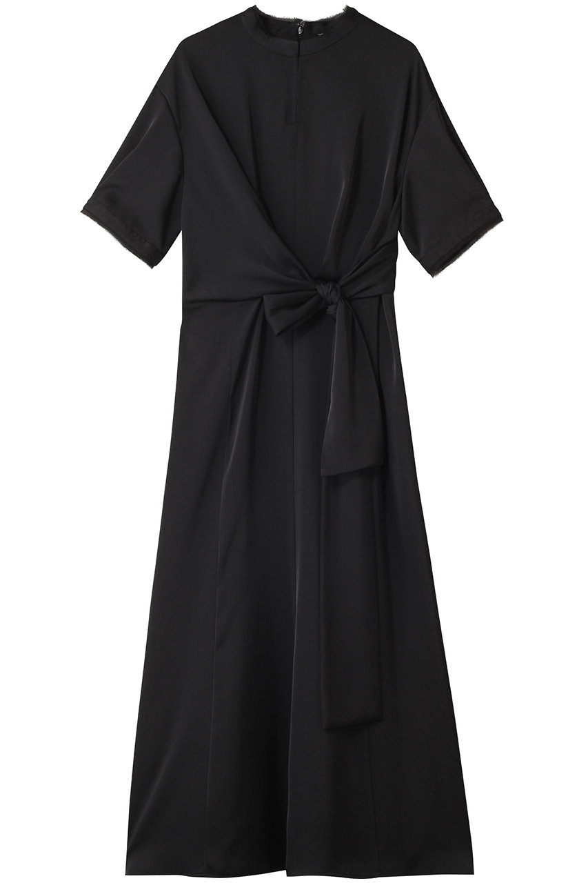 CLANE STAND COLLAR WAIST TIE ONEPIECE/ワンピース (BLACK, 2) クラネ ELLE SHOP CLANE STAND COLLAR WAIST TIE ONEPIECE/ワンピース (BLACK, 2) クラネ ELLE SHOP