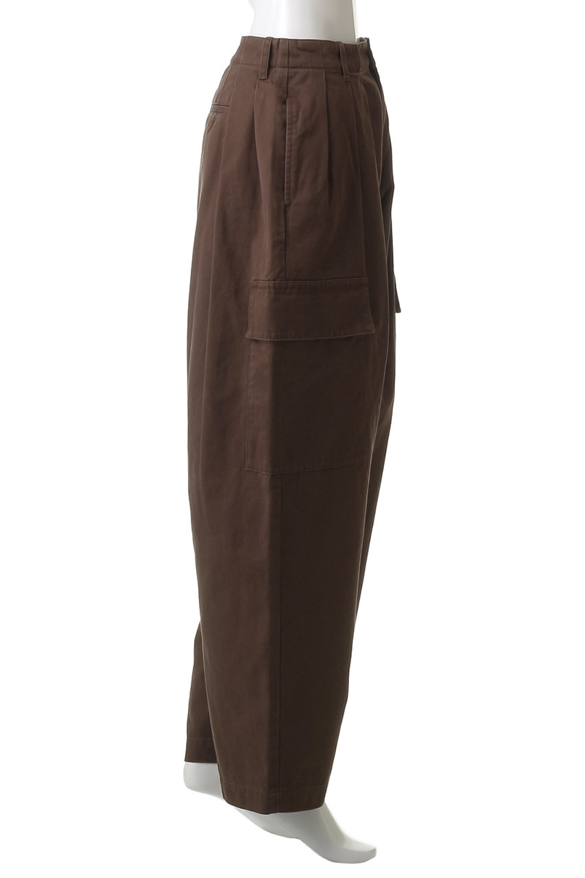 CLANE(クラネ)｜WIDE TUCK WORK PANTS/パンツ/KHAKI の通販｜ELLESHOP
