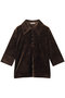 CRUSHED VELOUR POLO TOPS/シャツ/ブラウス クラネ/CLANE BROWN