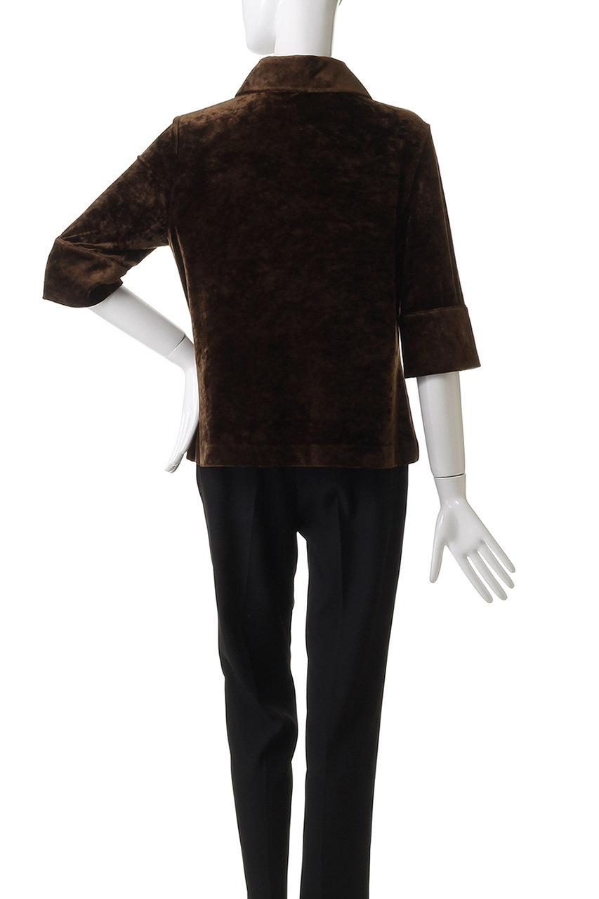 CLANE CRUSHED VELOUR POLO TOPS クラネ CLANE(クラネ) CRUSHED VELOUR POLO TOPS - COLDBECK ONLINE