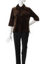CRUSHED VELOUR POLO TOPS/シャツ/ブラウス クラネ/CLANE