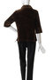 CRUSHED VELOUR POLO TOPS/シャツ/ブラウス クラネ/CLANE