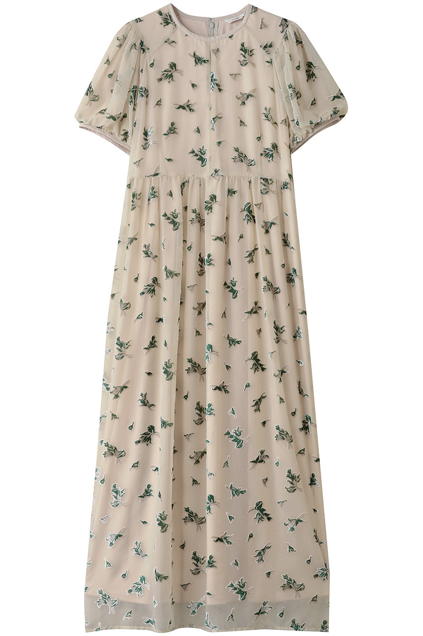 CLANE FLOWER OPAL PUFF ONEPIECE/ワンピース (IVORY, 2) クラネ ELLE SHOP CLANE FLOWER OPAL PUFF ONEPIECE/ワンピース (IVORY, 2) クラネ ELLE SHOP