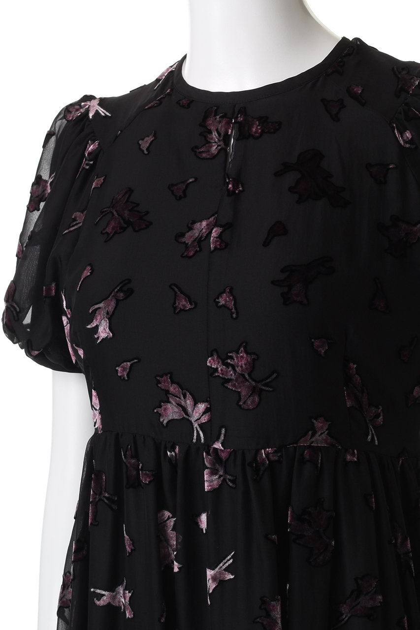 CLANE(クラネ)｜FLOWER OPAL PUFF ONEPIECE/ワンピース/IVORY の通販