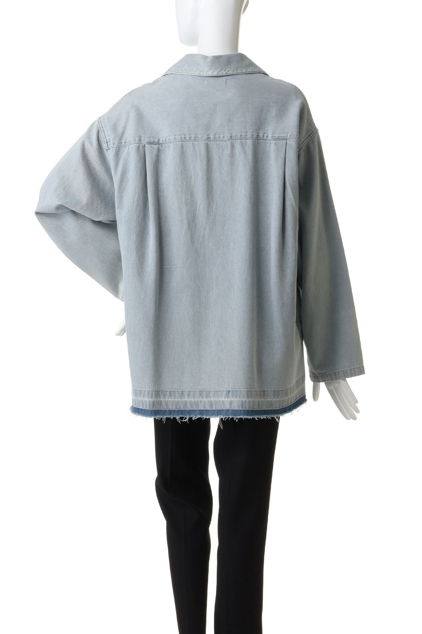 CLANE(クラネ)｜DENIM OVER SKIPPER SHIRTS/シャツ/ブラウス/BLUE の