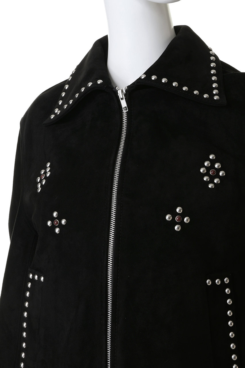 CLANE(クラネ)｜SUEDE STUDS BLOUSON/ジャケット/BLACK の通販