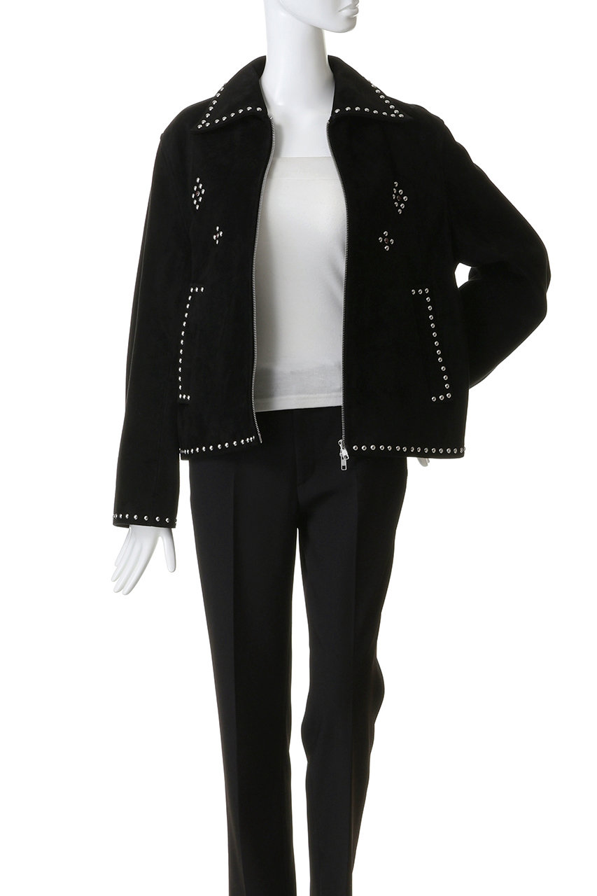 CLANE(クラネ)｜SUEDE STUDS BLOUSON/ジャケット/BLACK の通販