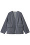 JACKET PULLOVER FLOCKY TOPS クラネ/CLANE GRAY