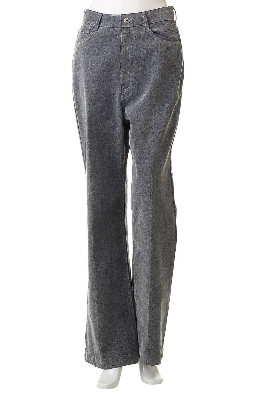 CLANE(クラネ)｜FLOCKY CENTER PRESS PANTS/GRAY の通販｜ELLESHOP