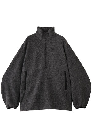 クラネ/CLANEのSLIVER HALF ZIP TOPS