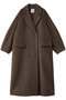 DOUBLE WOOL LONG COAT クラネ/CLANE BROWN