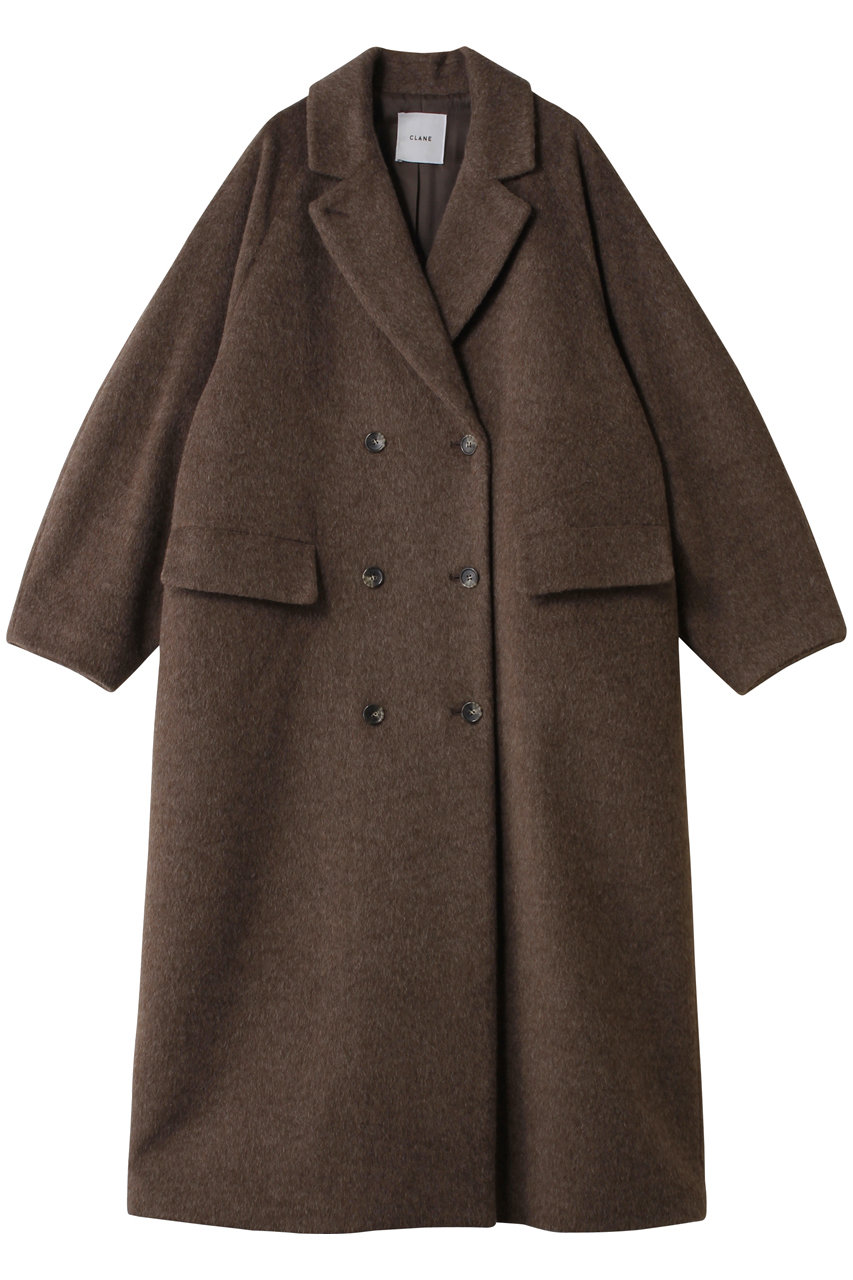 クラネ/CLANEのDOUBLE WOOL LONG COAT(BROWN/19101-0042)