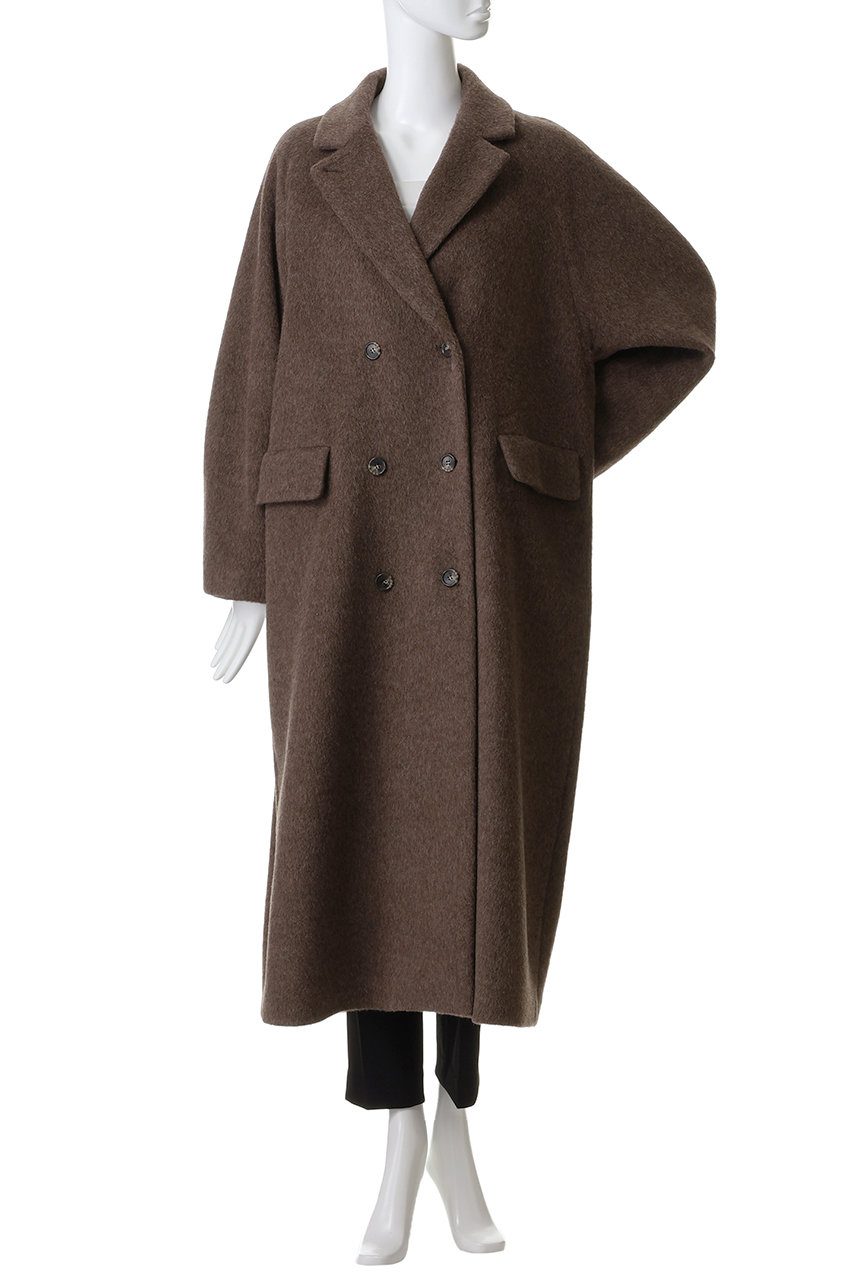 CLANE(クラネ)｜DOUBLE WOOL LONG COAT/BROWN の通販｜ELLESHOP・(エル