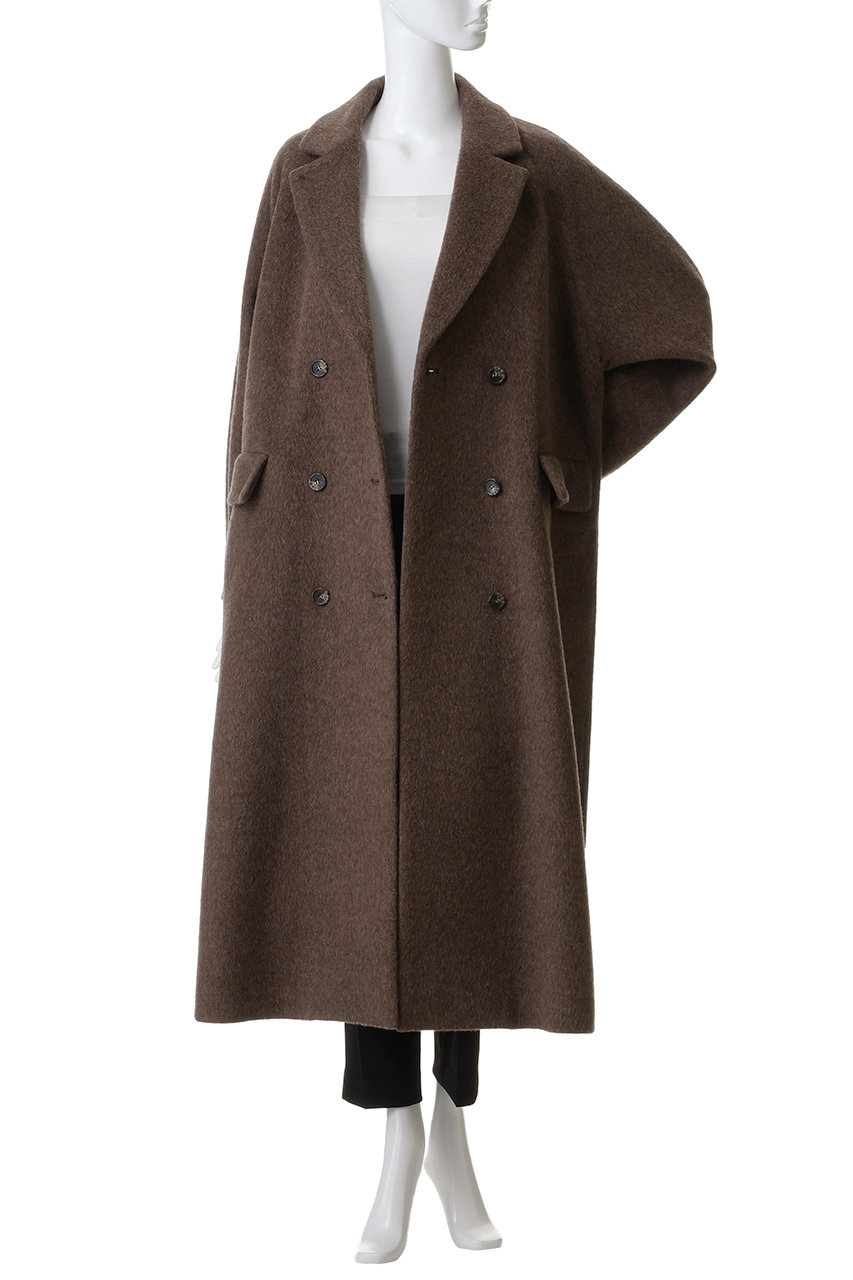 CLANE(クラネ)｜DOUBLE WOOL LONG COAT/BROWN の通販｜ELLESHOP・(エル