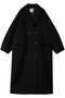 DOUBLE WOOL LONG COAT クラネ/CLANE BLACK