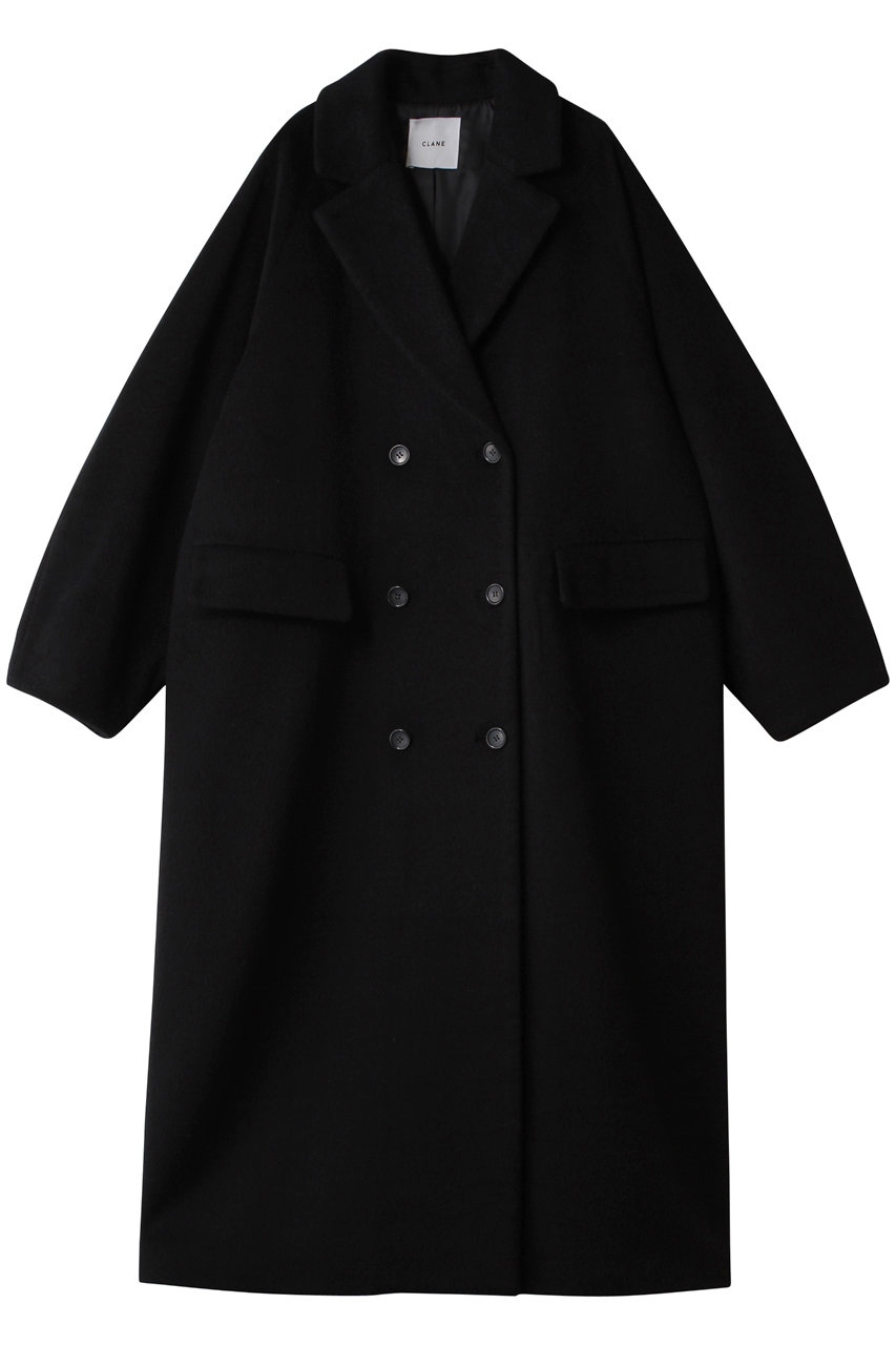 クラネ/CLANEのDOUBLE WOOL LONG COAT(BLACK/19101-0042)