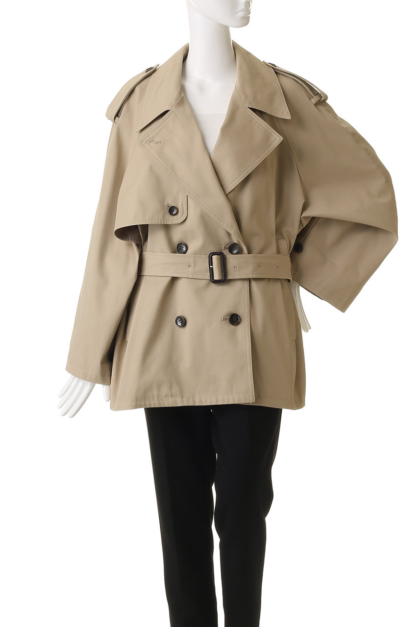 CLANE(クラネ)｜OVER SHORT TRENCH COAT コート/BEIGE の通販