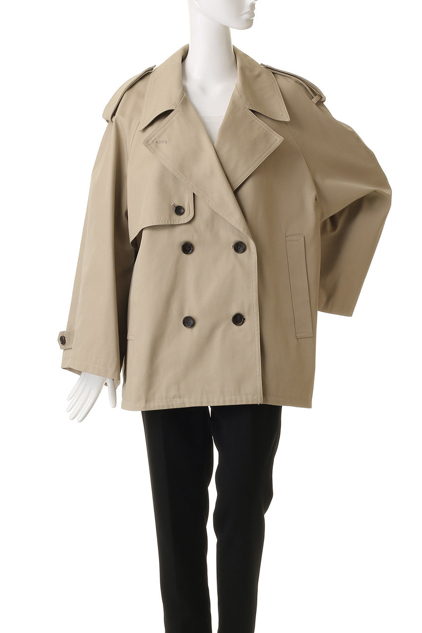 CLANE(クラネ)｜OVER SHORT TRENCH COAT コート/BEIGE の通販
