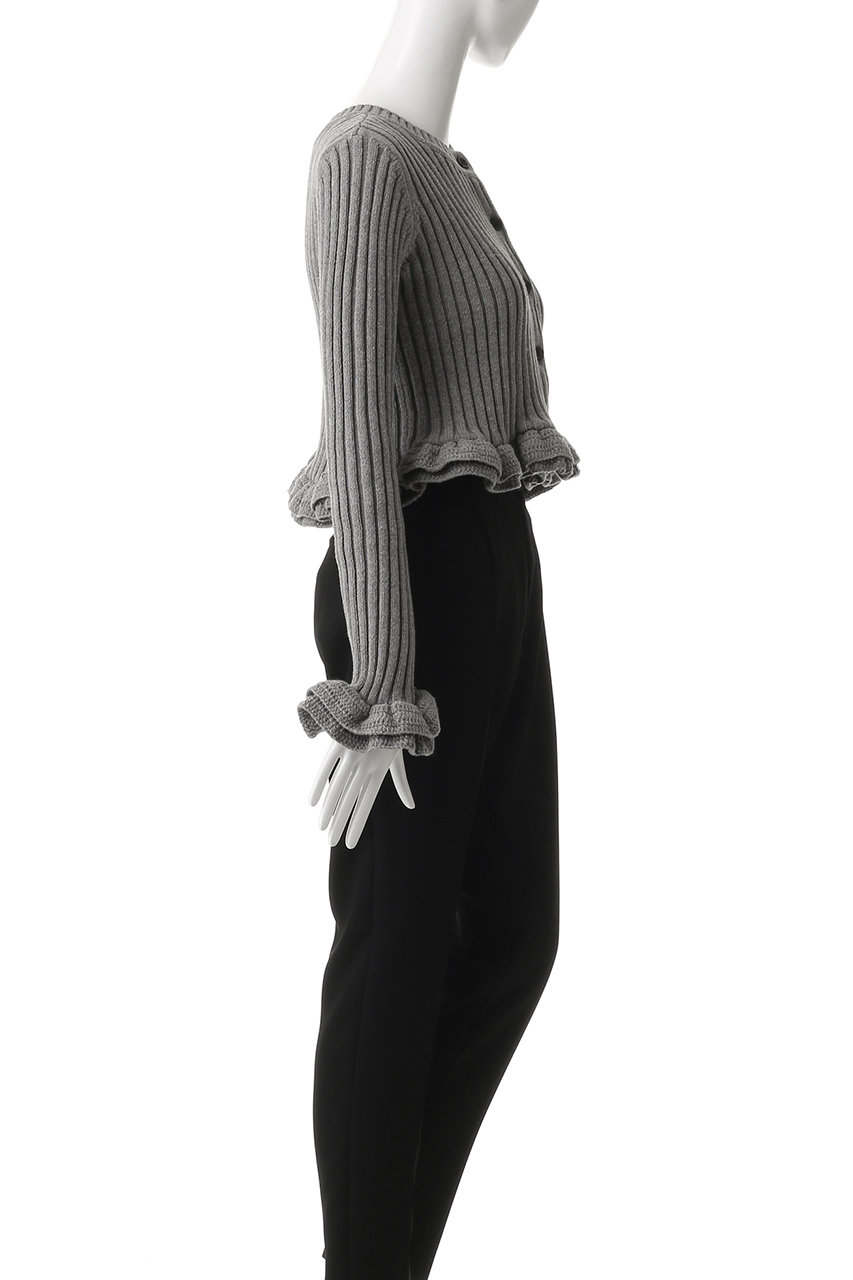 CLANE(クラネ)｜W FACE SHORT FRILLED KNIT TOPS ニット/セーター