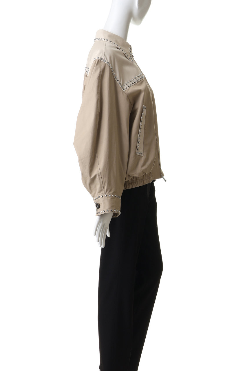 CLANE(クラネ)｜W COLOR STUDDED DRIZZLER JACKET ブルゾン/BEIGE の