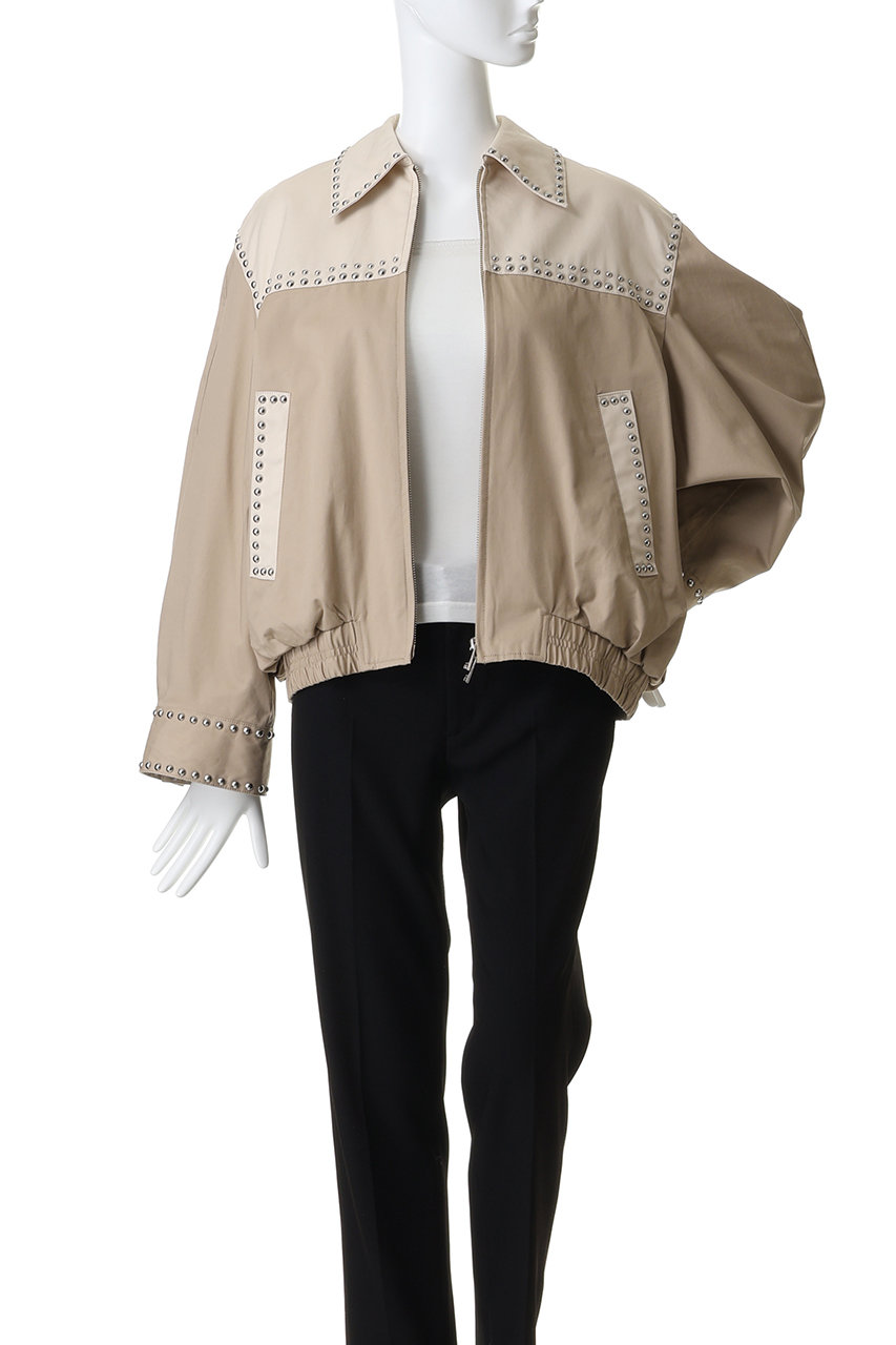 W COLOR STUDDED DRIZZLER JACKET ベージュ CLANE(クラネ)のW COLOR STUDDED DRIZZLER JACKET通販 | 集英社HAPPY