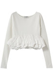 W BALLOON SHORT KNIT TOPS ニット/セーター