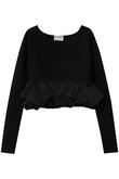 W BALLOON SHORT KNIT TOPS ニット/セーター