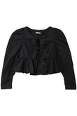 SHORT PEPLUM RIBBON TOPS シャツ/ブラウス
