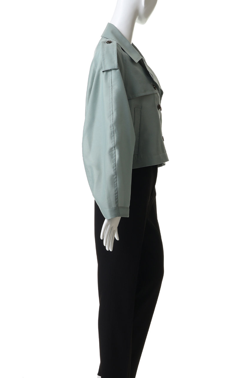 CLANE(クラネ)｜SHEER SHORT TRENCH JACKET ブルゾン/IVORY の通販