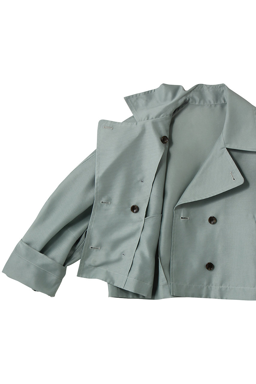 CLANE(クラネ)｜SHEER SHORT TRENCH JACKET ブルゾン/IVORY の通販