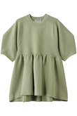 PEPLUM HALF SLEEVE  KNIT TOPS ニット/セーター