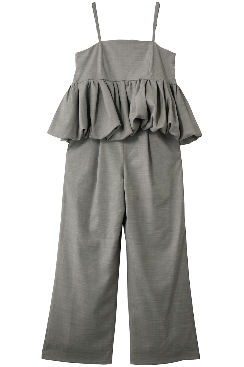 クラネ/CLANEのPEPLUM LAYERED ALL IN ONE オールインワン(GRAY/10112-5083)