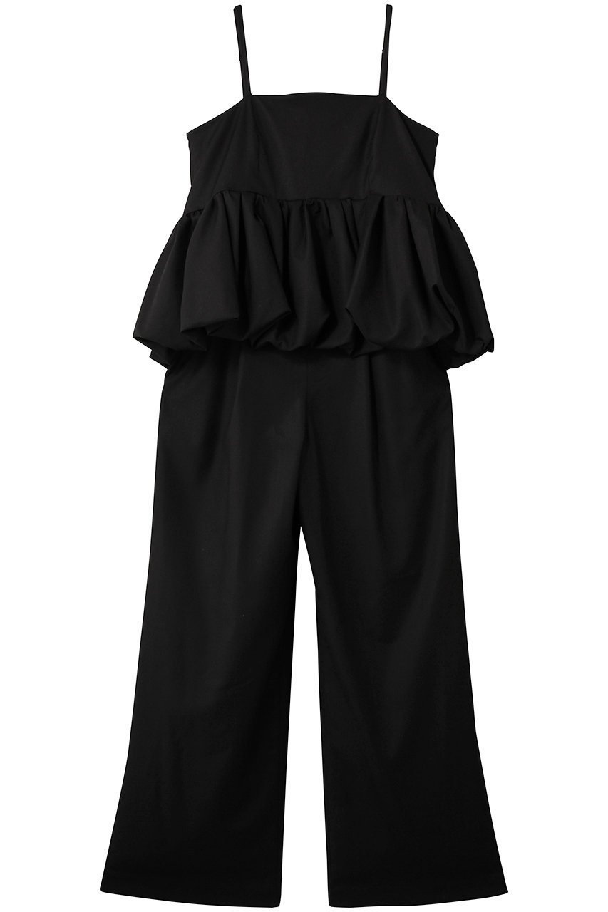 クラネ/CLANEのPEPLUM LAYERED ALL IN ONE オールインワン(BLACK/10112-5083)