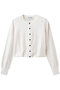 W LAYERED KNIT CARDIGAN ニット/セーター クラネ/CLANE WHITE