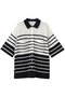 HALF SLEEVE OVER KNIT SHIRT クラネ/CLANE NAVY
