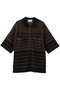 HALF SLEEVE OVER KNIT SHIRT クラネ/CLANE BLACK