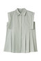 PANEL PLEAT WAIST SHAPE SHIRTS クラネ/CLANE MINT