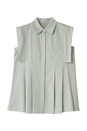 クラネ/CLANEのPANEL PLEAT WAIST SHAPE SHIRTS(110400/110401)