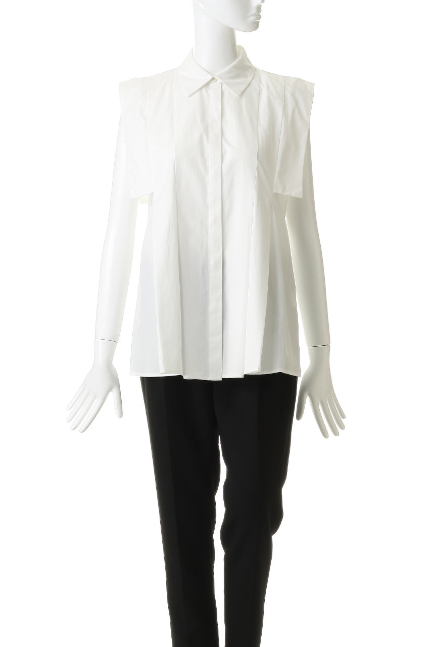 クラネ CLANE シャツ CLANE(クラネ)｜PANEL PLEAT WAIST SHAPE SHIRTS/NAVY の通販