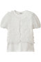 TULLE VEST LAYERED TOPS クラネ/CLANE WHITE