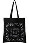 GRAPHIC TOTE BAG クラネ/CLANE BLACK