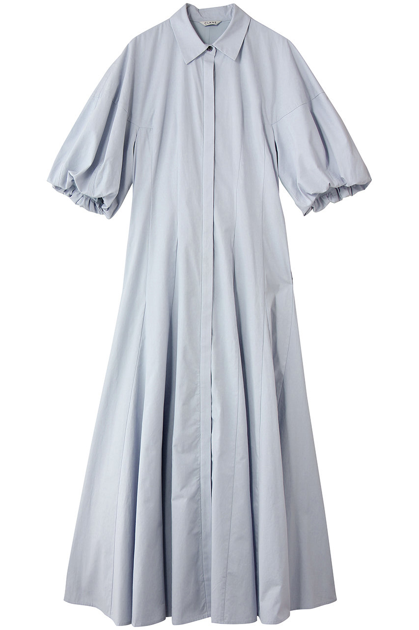 クラネ/CLANEのFORM SLEEVE PANEL LINE SHIRT ONEPIECE(SAX/10112-5193)