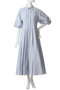 FORM SLEEVE PANEL LINE SHIRT ONEPIECE クラネ/CLANE