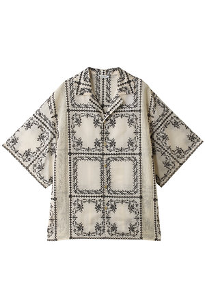 クラネ/CLANEのEMBROIDERY LACE BOX SHIRTS(110400/110402)