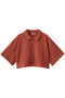 CRISP CROPPED POLO TOPS クラネ/CLANE RED