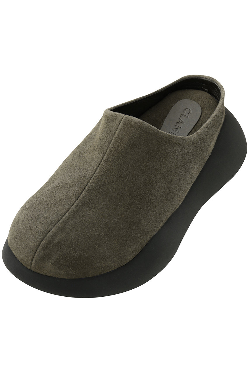 クラネ/CLANEのSUEDE PUFF SLIPONS(BROWN/11115-8513)